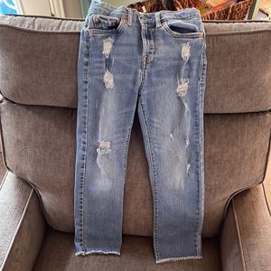 Levi’s high rise ankle straight jeans girls